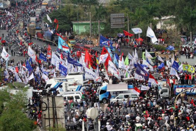 Serikat Buruh Serukan Mogok Nasional Pada 6-8 Desember 2021