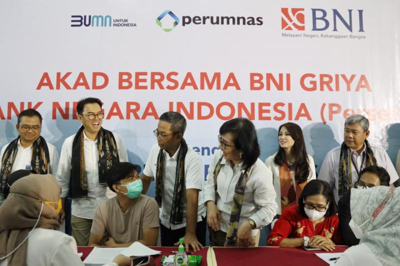 BNI Griya Gelar Akad Massal Bersama Perumnas. - Foto BNI